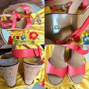 NWOT J.CREW Cork Sandals